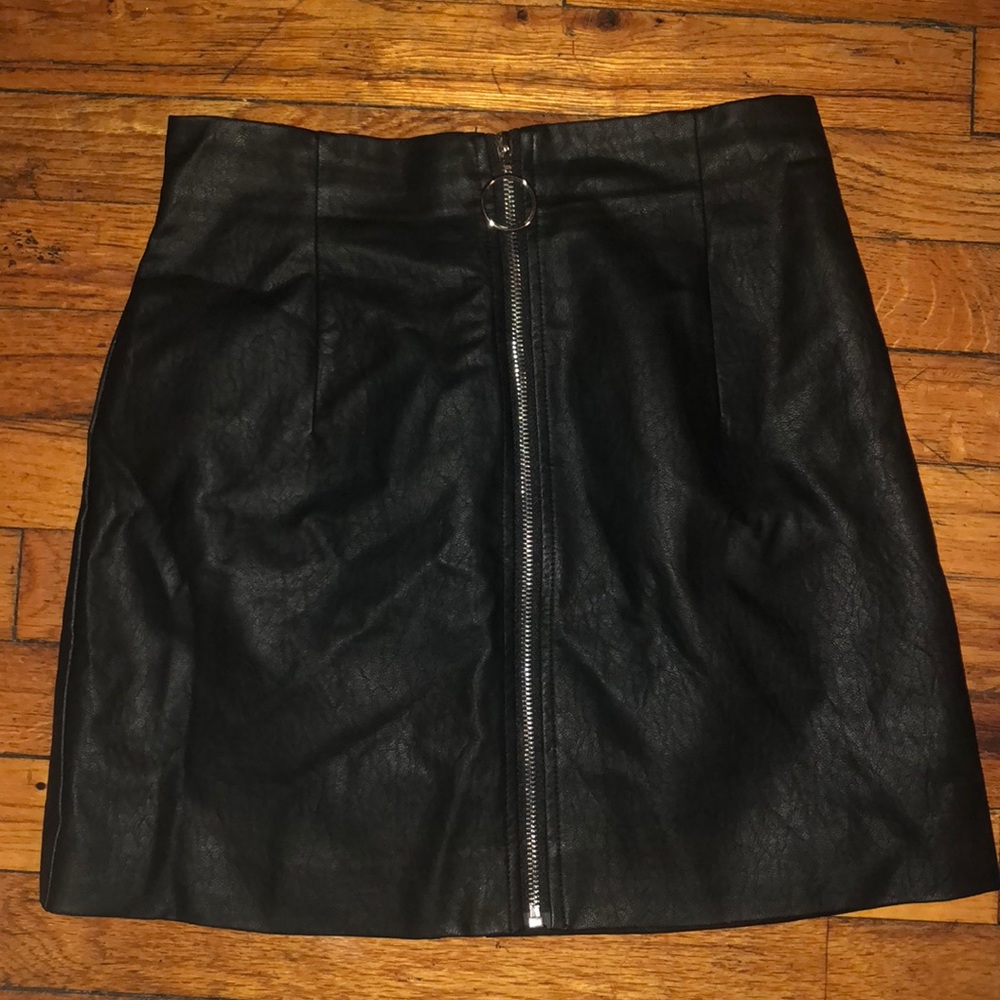 Black Leather Skirt